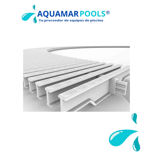 Rejilla perimetral para piscina