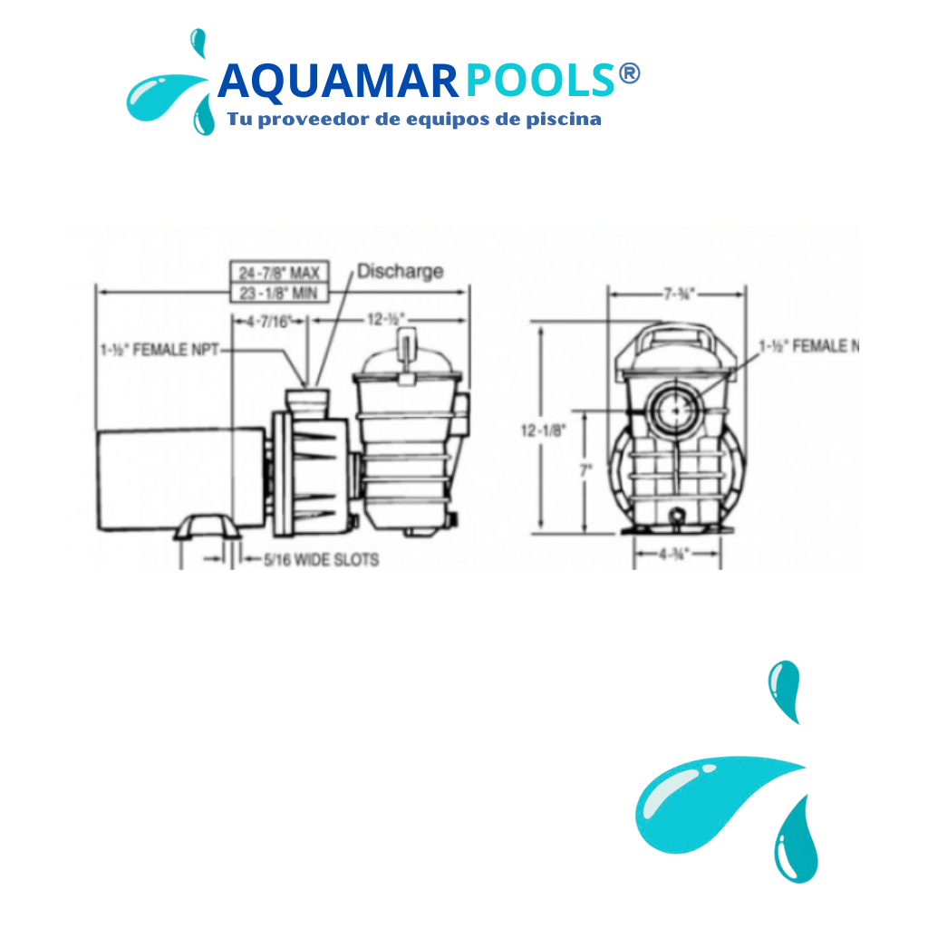 Bomba Pentair para Piscina de 1.5 Hp