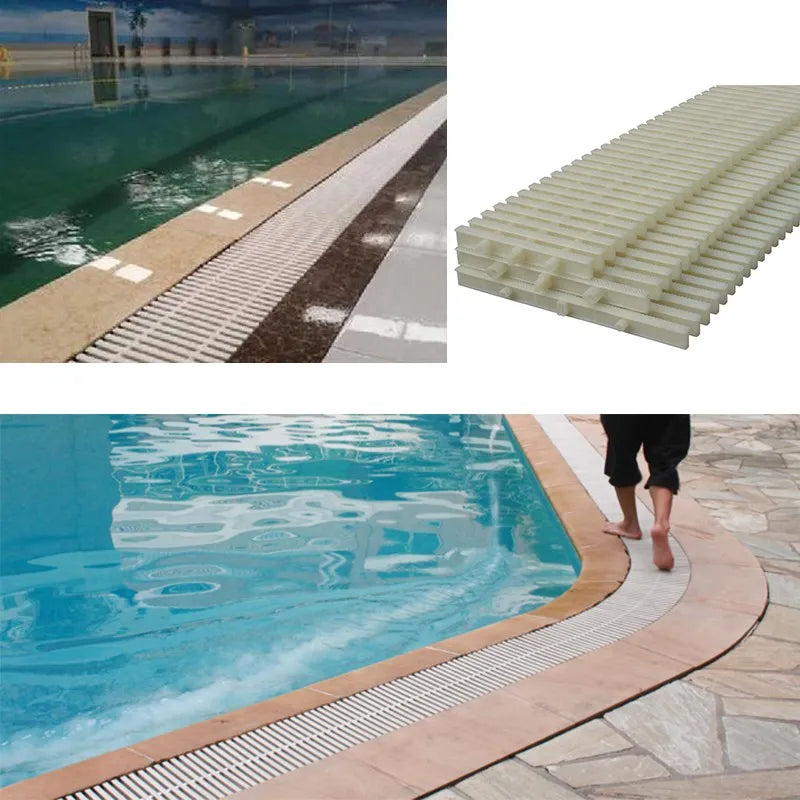 Rejilla perimetral para piscina