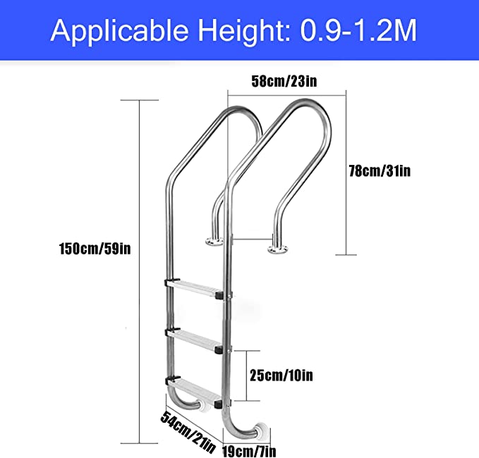 Escalera para piscina 3 peldaños