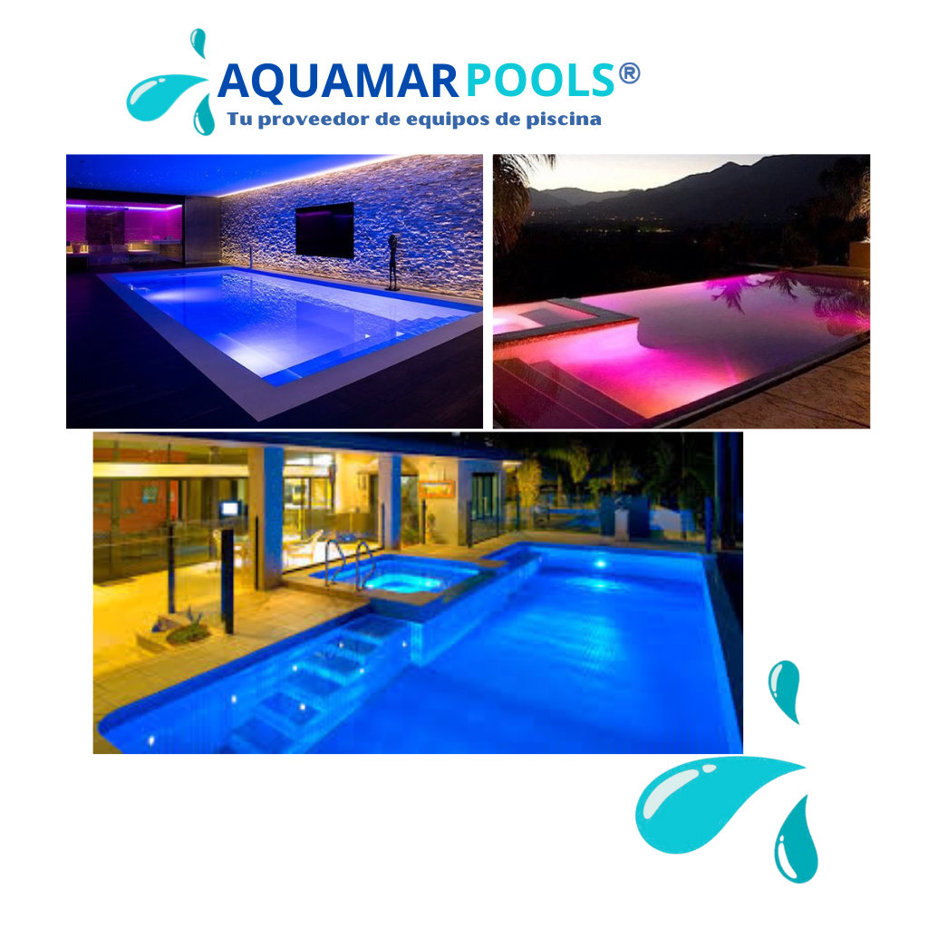 iluminación para piscinas
