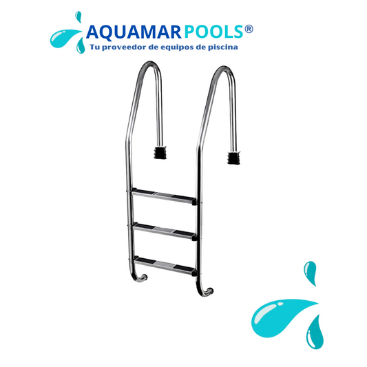 Escalera para piscina 3 pasos - Flat