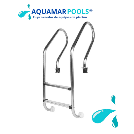 Escalera para piscina 2 pasos - Premium