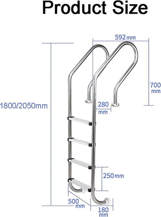 Escalera 4 pasos para piscina